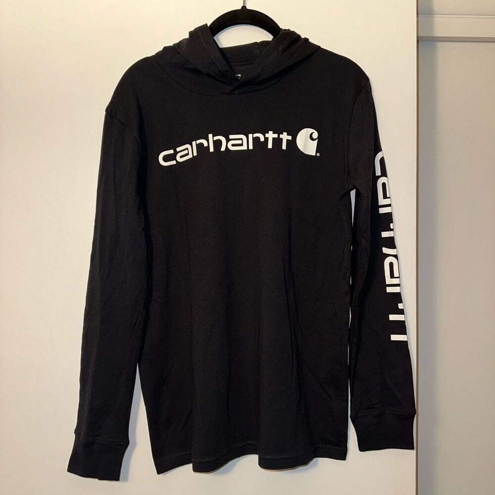Carhartt Womens Lightweight Hoodie Black White Size Large NWT